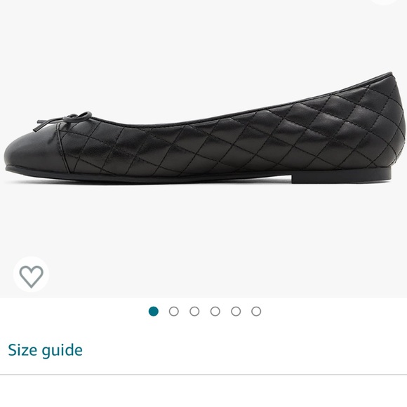 Black ballerina style leather Aldo shoes size 7.5 - Picture 2 of 9